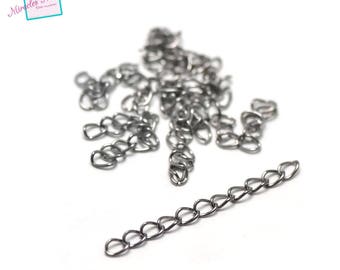 20 extension 50 mm, gun metal chains