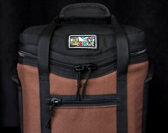 Six Bomber / Wine Bottle Insulated Cooler Bag. Perfect fit for either 6 wine bottles or Six 22 oz. bombers of beer! Minnesota Made!