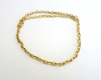 Chain Link Necklace Gold Tone Monet