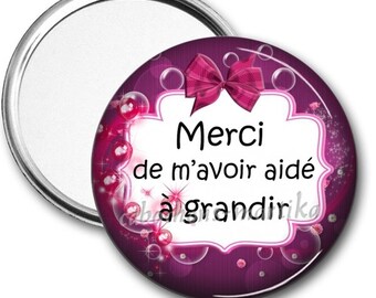 Pocket mirror thank you for helping me grow