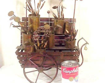 Mid Century JERE Era Large Brass & Copper Metal Table Sculpture