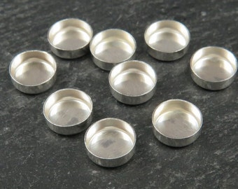 Sterling Silver 6mm Bezel Cup Setting