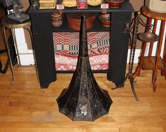 Antique Edison Standard Phonograph Morning Glory Horn 10 Panel