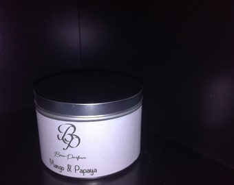 Mango & Papaya scented candles and waxmelts