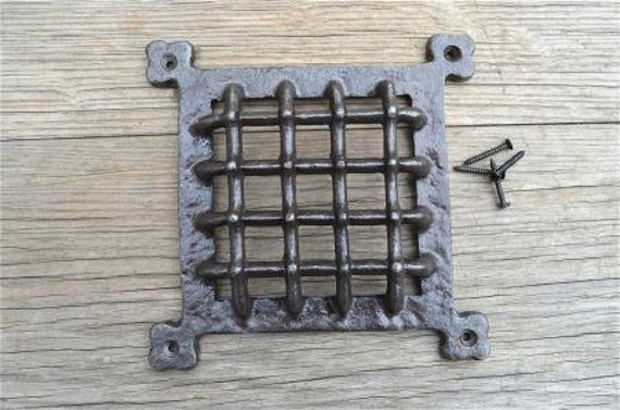 Medieval style iron door window grill spyhole cover GW9
