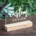 Custom Small Designed Sign / Acrylic / plexiglass / gold / wedding / event