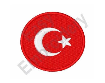 Turkey Flag - Machine Embroidery Design