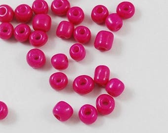 20GRAMS GLASS SEED BEADS PINK 4 MM NEW