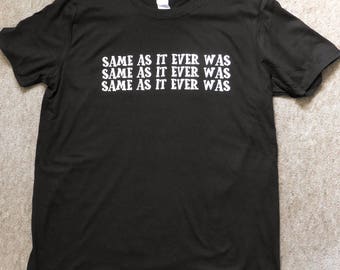 Punk Rock - Talking Heads, David Byrne, 100% Cotton T-Shirt, Hand Crafted