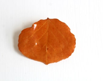 Vintage Leaf Pin, Vintage Leaf Brooch, Leaf Pin, Leaf Brooch, Fall Leaf Pin, Fall Leaf Brooch, Preserved Leaf Pin, Preserved Leaf Brooch