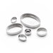 New! Sterling Silver OVAL BEZEL Cups, 4mm x 6mm, Set of 10 pieces, cabochon settings