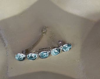 Hand Painted 12 MM Glass Bead Barrette