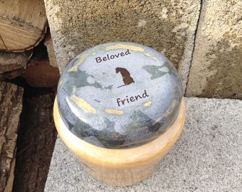 Large Dog Urn with Pet Loss Quote