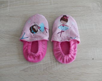 Slippers soft flannel and cotton "fairies"