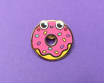 Donut Pin Pal - Hard Enamel Pin Badge