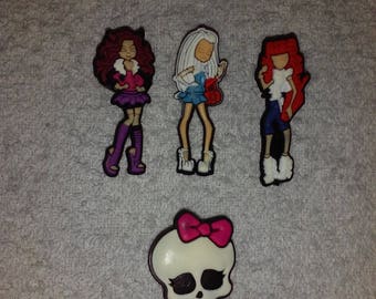 Lot 10 jibbitz Monster high (badges for fangs)
