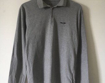 Retro long sleeve Armani polo, size L