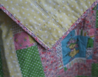 Free Shipping, Vintage Baby Quilt,Boy,Girl,Baby