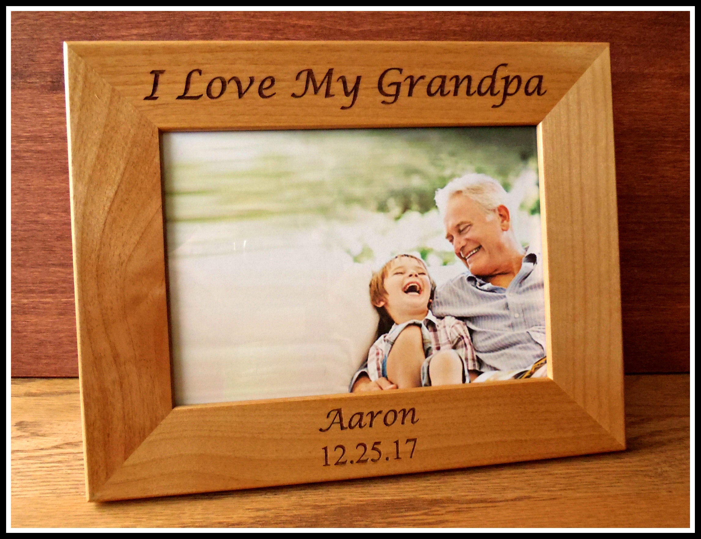 I Love My Grandma Picture Frame, Baby Picture Frame, Personalized