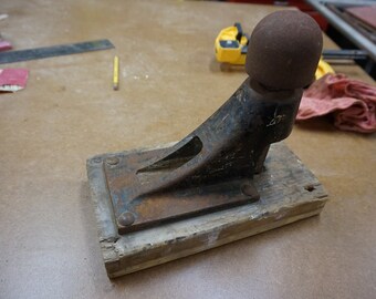 Vintage silversmiths Swage Dixon 88 anvil stand and stake, blacksmith