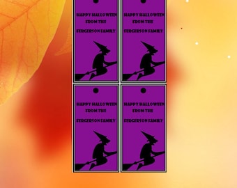 CLEARANCE, Halloween Treat Tags, Halloween Tags, Halloween Printable Tags, Editable Tags, Instant Download, Witch Tags, Halloweem Gift Tags