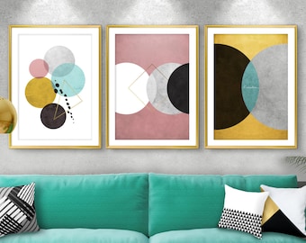 wall art prints printable art set of 3 digital prints
