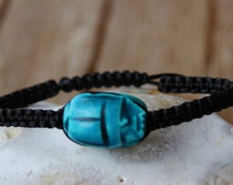 Egyptian bracelet with Pearl scarabeee