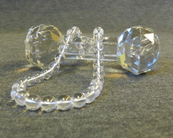 Great Strand of Clear Glass Crystal 8mm Round/ Ball Beads - 50 Beads Per Strand