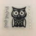 Clear mini cling rubber stamps Owl and embellishments