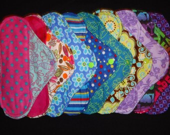 Set of Six (6) Custom Cloth Panty liners