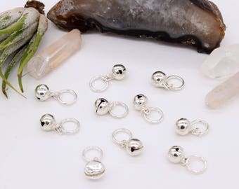 10 Snag Free Jingle Bell Knitting Stitch Markers, Snagless Ring Bell Knitting Stitch Markers, Gift for Knitters, Knitting Notions, Knit Gift