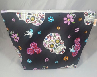 Select-A-Size Glitter Sugar Skull Project Bag