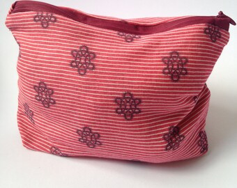 Cotton Purse, Make up Bag, Pouch
