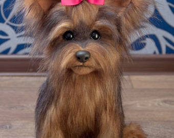 Puppy Lucy Yorkies! Yorkshire Terrier, York toy, Toy, little York, Terrier , dog, plush dog, plush toy, teddy york,