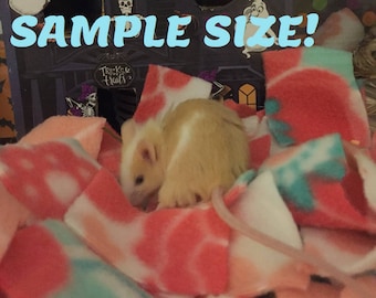 Reusable washable bedding for hamsters, mice, rats, and other small animals 25 different colors- Sample baggie