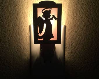 Night light - Angel Night Light - Night Light Plug In - Night Light Nursery - Night Light Kids - Laser Cut Night Light - Nursery Decor
