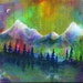 the colored night VINYL Sticker - FREE SHIPPING