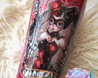 Harley Quinn/ DC Comics/ Villains/ Glitter Tumbler/ Glitter Dipped