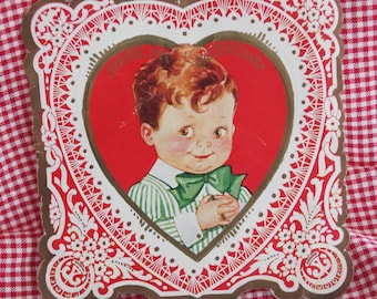 Vintage Valentine: Chubby Boy "You're My Valentine" 1930s
