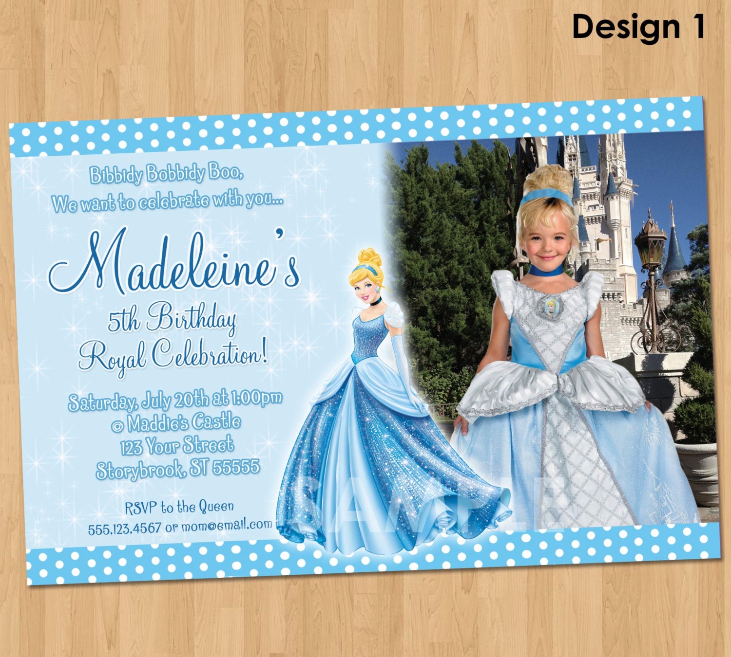 Cinderella Invitation Printable Cinderella Birthday