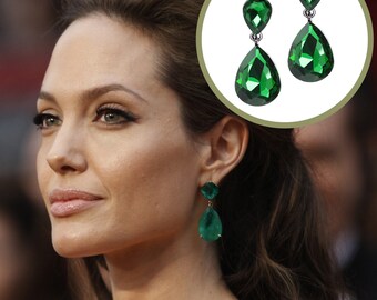 Beautiful Tear Drop Earrings as seen on Angelina Jolie