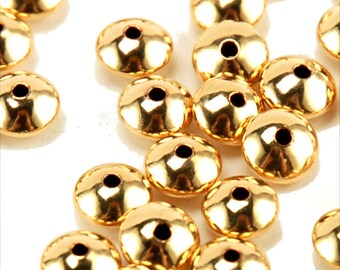 14k Gold Filled 6mm Saucer Bead - 1 pack