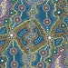 1/2 Yard Yalke Blue Aboriginal Fabric