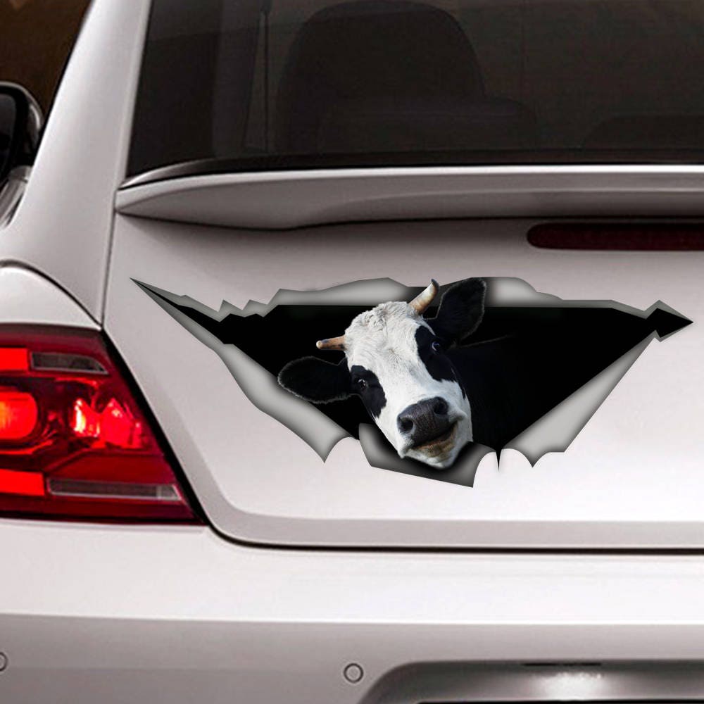 Cow car decal Vinyl decal car decoration farm decal cow