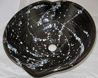 Vessel Sink, Black, Large