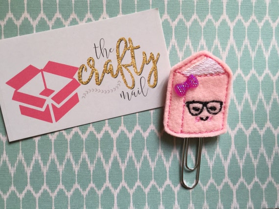 Book Nerd Paper Clip/planner clip/planner supplies. Choose with or without bow. School planner clip. Nerdy planner clip. Geeky planner clip