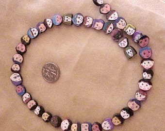 Kids Faces of the World Fimo Polymer Clay Beads 42