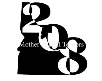 208/Idaho State Vinyl Decal