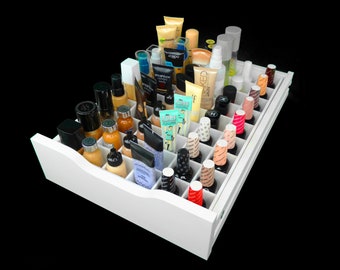 Foundation Drawer Organizer (Fits IKEA® Alex Drawer Units) - Makeup Organizer - Makeup Drawer Insert - Foundation Storage