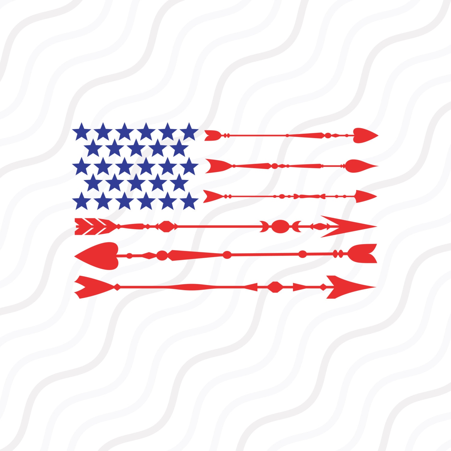 Download Arrow Flag SVG Fourth Of July Arrow American Flag SVG Cut